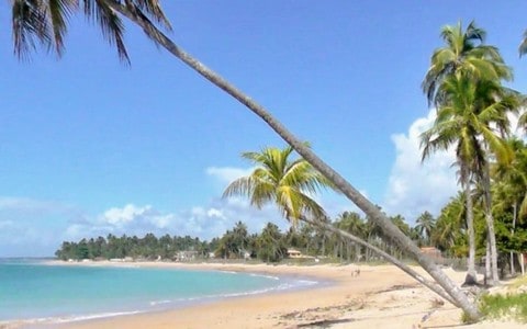Beautiful beaches of the island of Itaparica